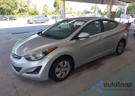 2016 Hyundai Elantra Se from USA, damaged, VIN 5NPDH4AE4GH769691